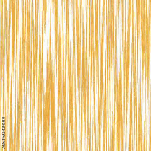 Dyed stripes. Interior decorative weave texture on canvas. Structure vertical irregular artistic striped fabric design . Boho, dyed eclectic texture. Seamless pattern illustration yellow orange print 