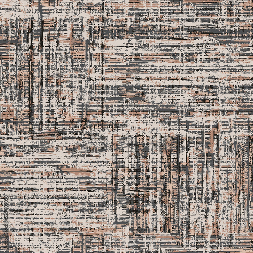 Abstract decorative textile texture linen checkered concept geo art runner rug pattern design for scarf, carpet, curtain, curtain, pillow . home textile digital vector