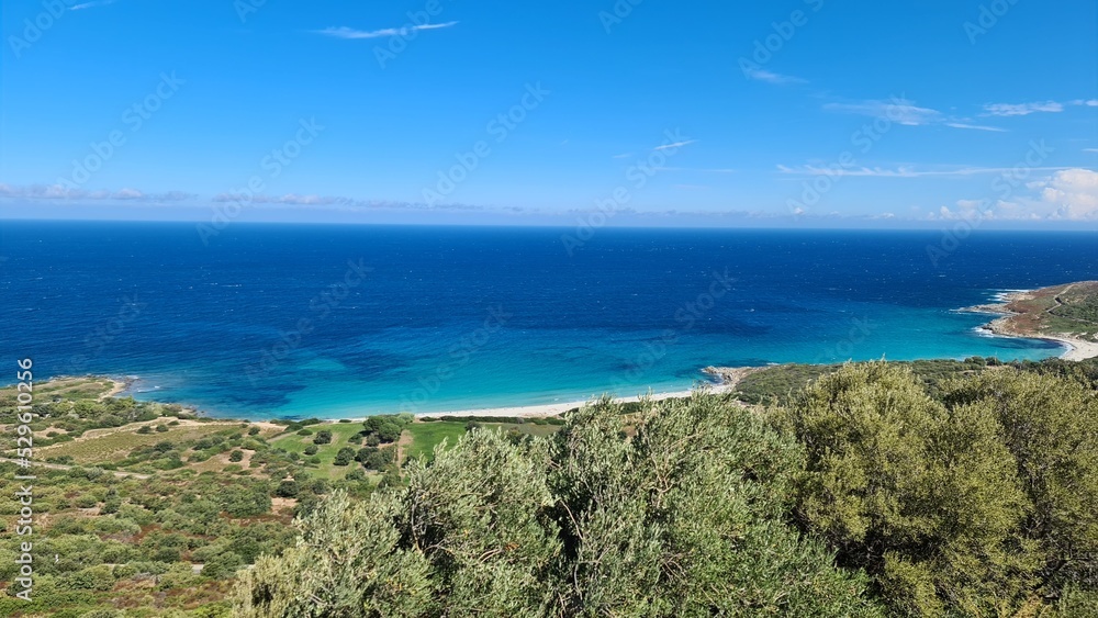 Les plages de Balagne (Corse) en vue panoramique
