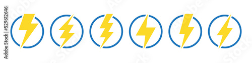 Lightning electric power icon vector illustration isolated on white background Free Download Lightning electric power icon vector illustration isolated on white background - GFXLoad