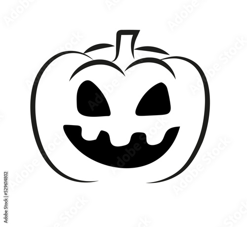 Halloweenowa dynia kolorowanka