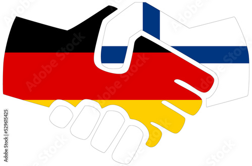 Germany - Finland handshake