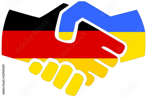 Germany - Ukraine handshake