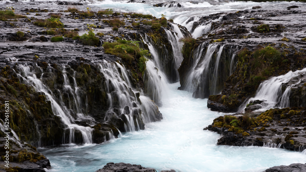 Brúarfoss waterfall, Iceland.