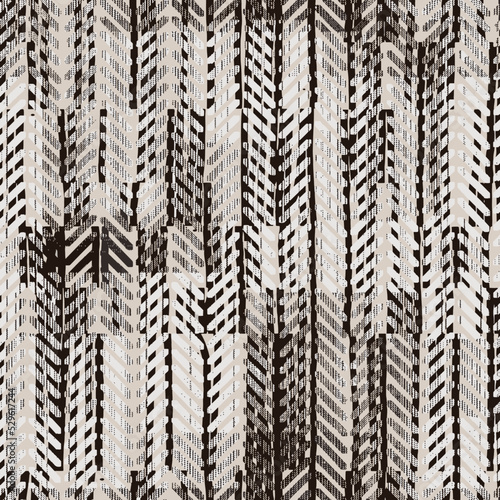 Dyed stripes. Interior decorative weave texture on canvas. Structure vertical irregular artistic striped fabric design . Boho, dyed eclectic texture. Seamless pattern illustration Web Design or print