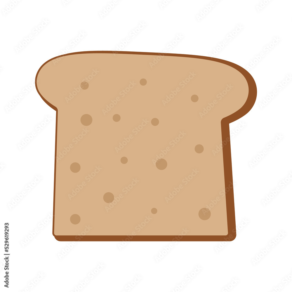 wheat bread staple food illustration on isolated background wheat bread staple food illustration on isolated background