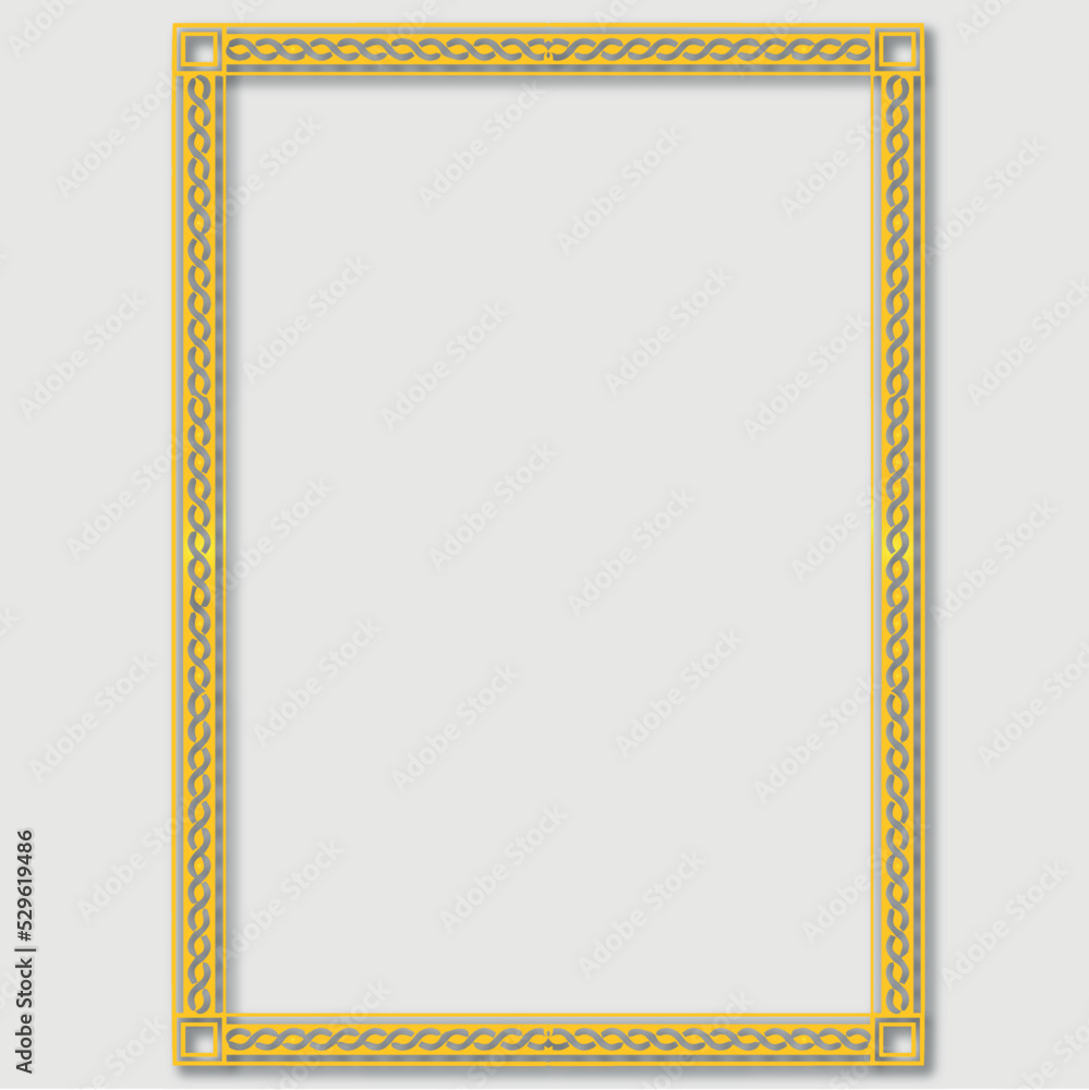 Frame, in the style of an ornament, Vector illustration eps 10, Art.