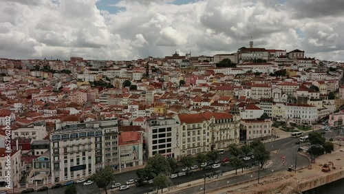 Aerial view of Coimbra Portugal