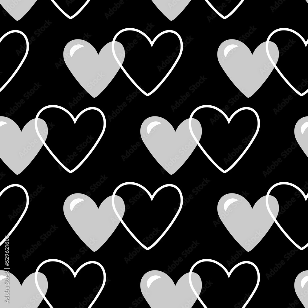 valentine hearts background, seamless pattern valentine hearts background, seamless pattern