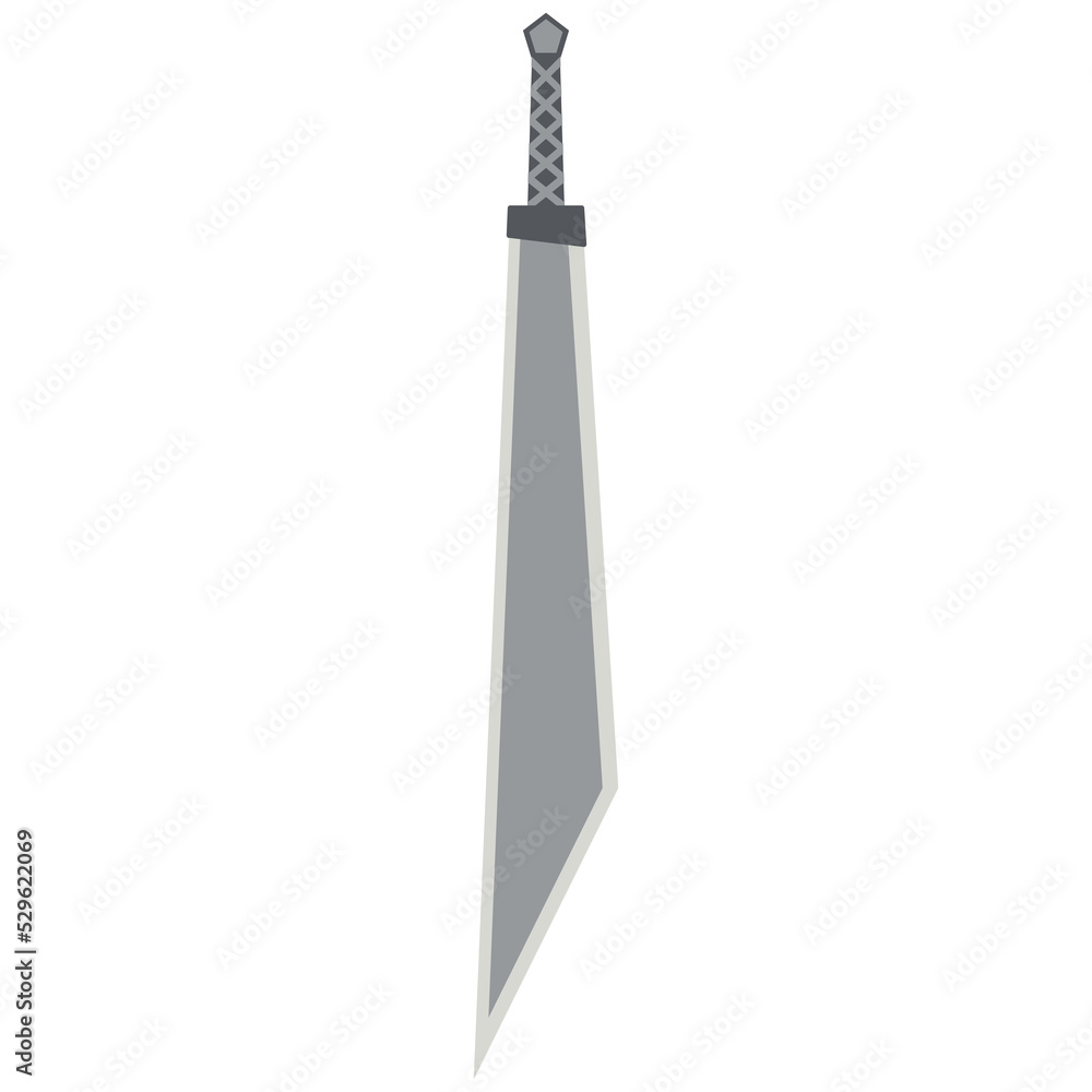 Dragon Slayer Sword Machete Two Handed Two Side Sharp Classic Weapon