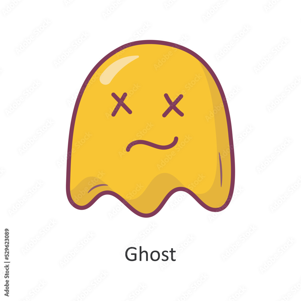 Ghost vector filled outline Icon Design illustration. Gaming Symbol on White background EPS 10 File Ghost vector filled outline Icon Design illustration. Gaming Symbol on White background EPS 10 File