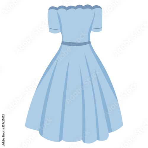 dress in flat style style vector