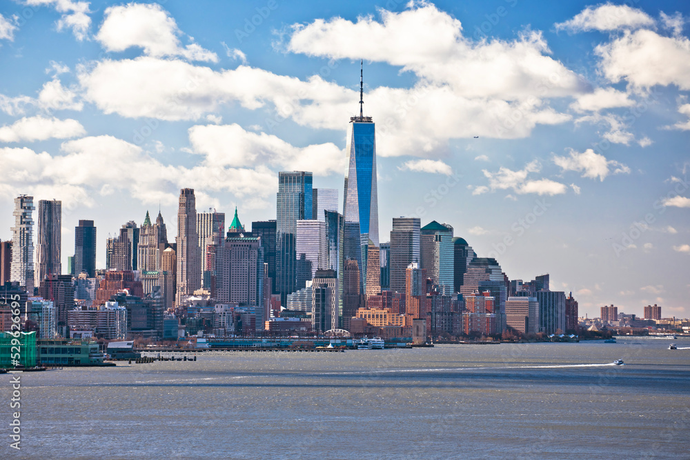 Obraz premium New York City epic downtown skyline view
