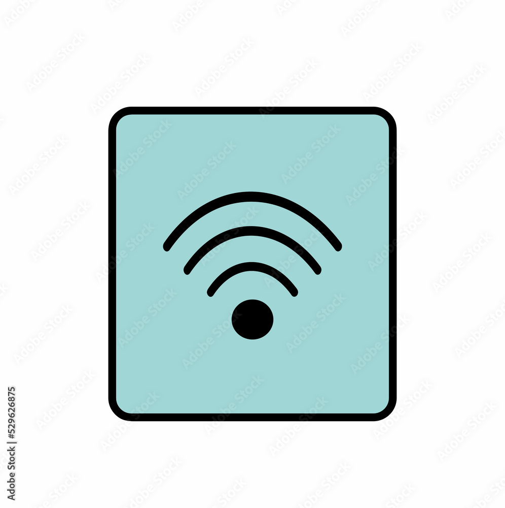 illustration of Wi-Fi icon, wireless internet technology, Wi-Fi button, mobile Internet access point illustration of Wi-Fi icon, wireless internet technology, Wi-Fi button, mobile Internet access point
