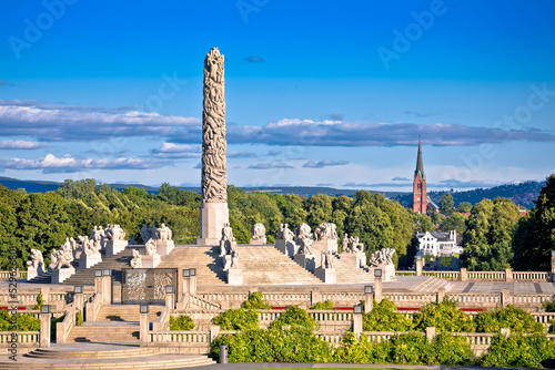 The Vigeland Park in Oslo scenic view photo