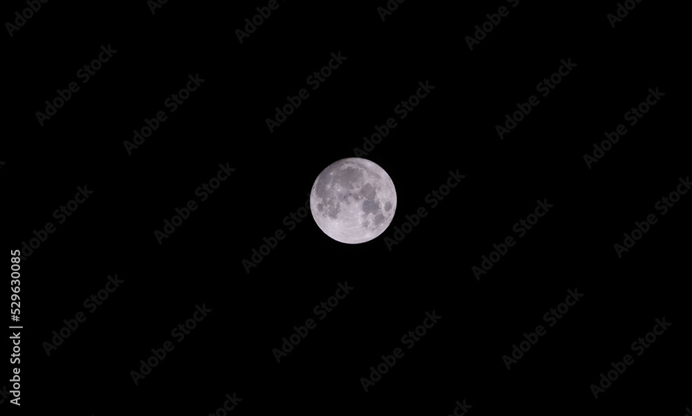 Vollmond Fotografie mit Schwarzen Himmel Vollmond Fotografie mit Schwarzen Himmel