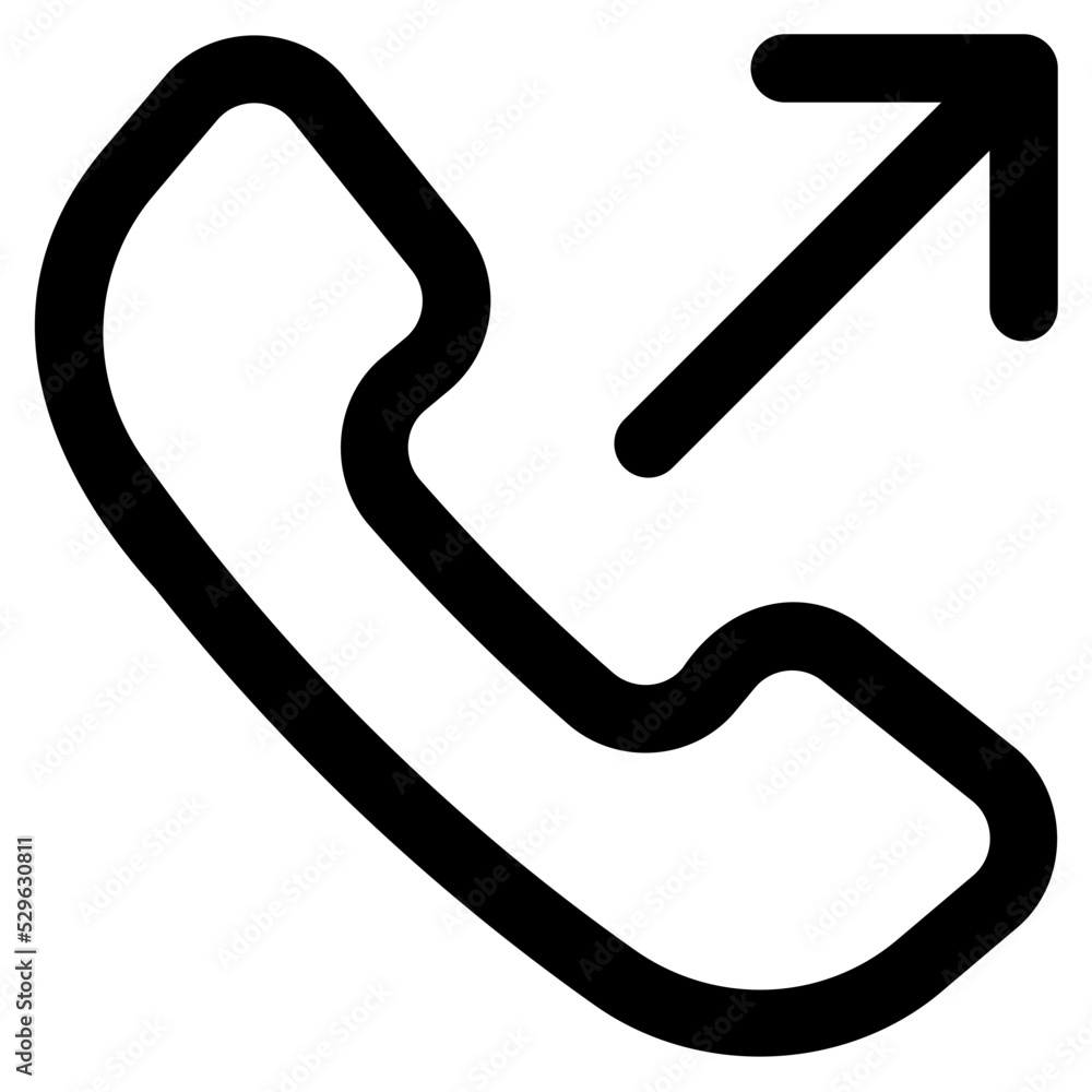 outgoing call line icon