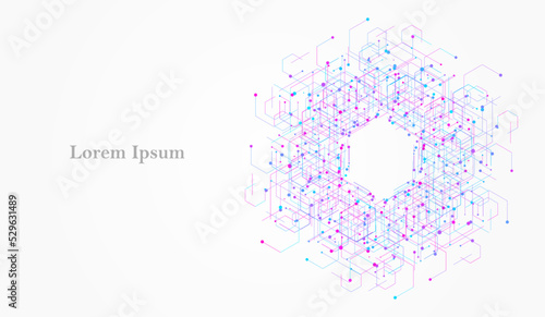 幾何学 抽象 青 紫 科学 背景