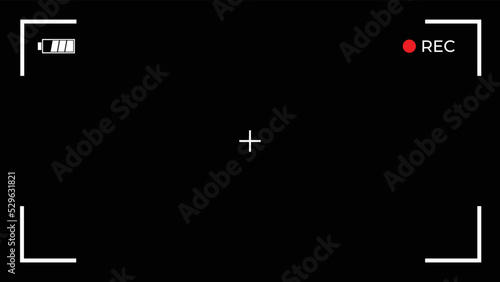 Camera Recording 4K Screen on Black Background