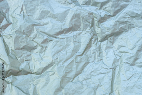 pearlescent crumpled blue paper for background