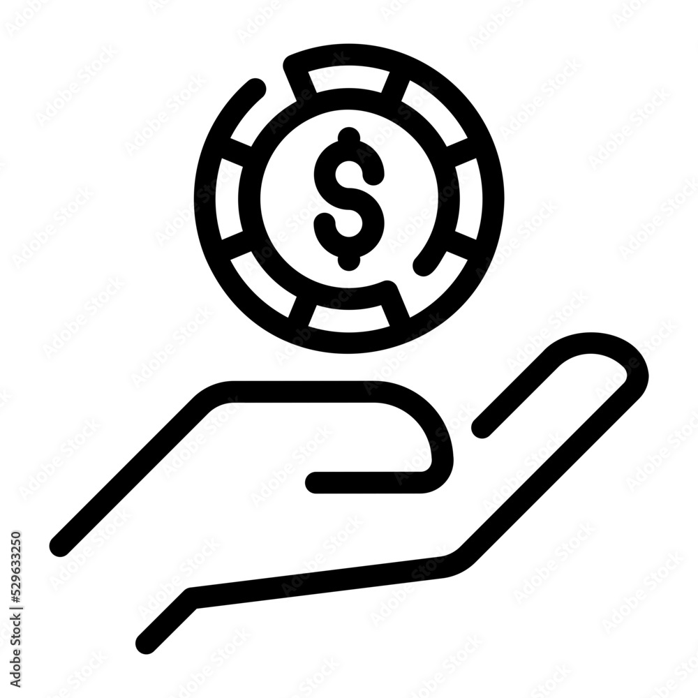 payment line icon payment line icon