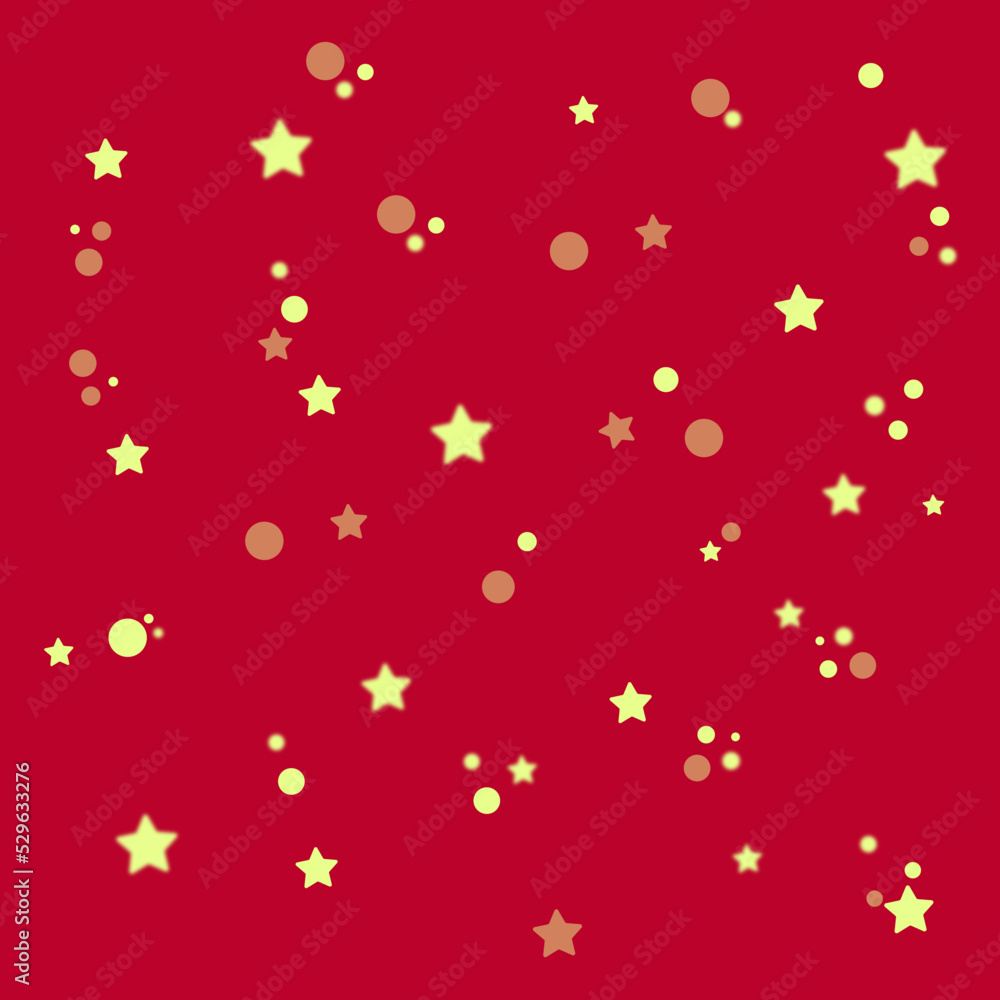 stars pattern red background