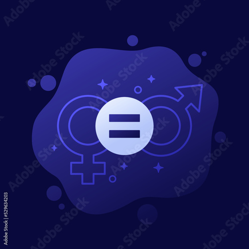 gender equity or equality, vector design