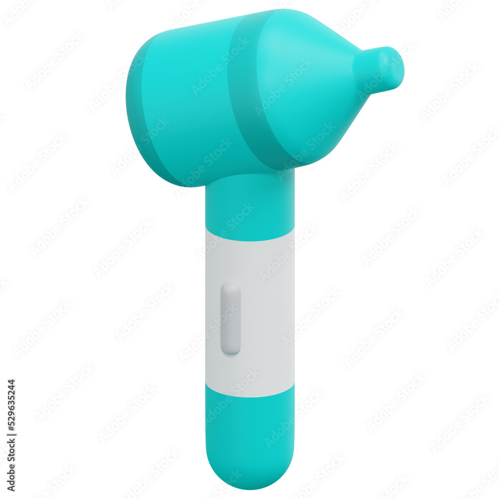 Fototapeta premium otoscope 3d render icon illustration