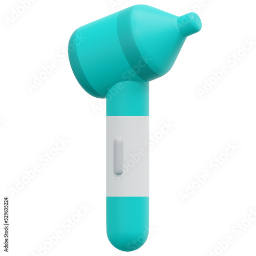 otoscope 3d render icon illustration