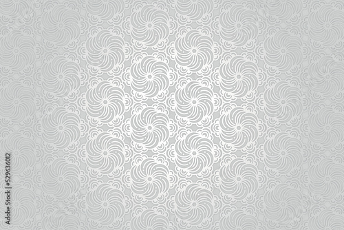 Geometric line mandala design template