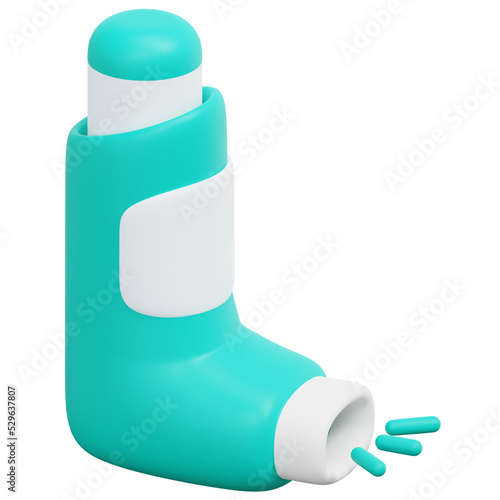inhaler 3d render icon illustration photo