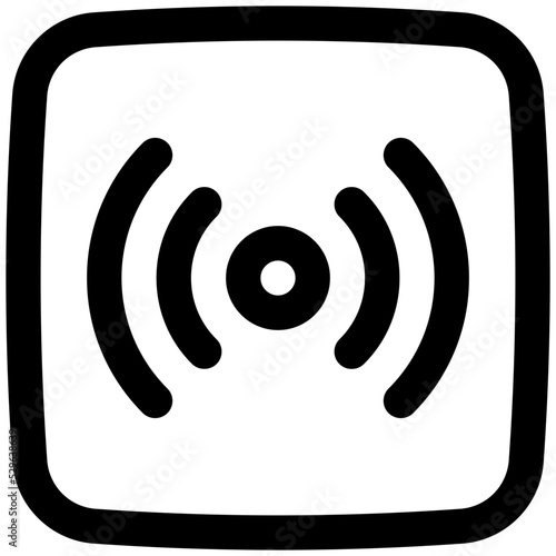 hotspot line icon