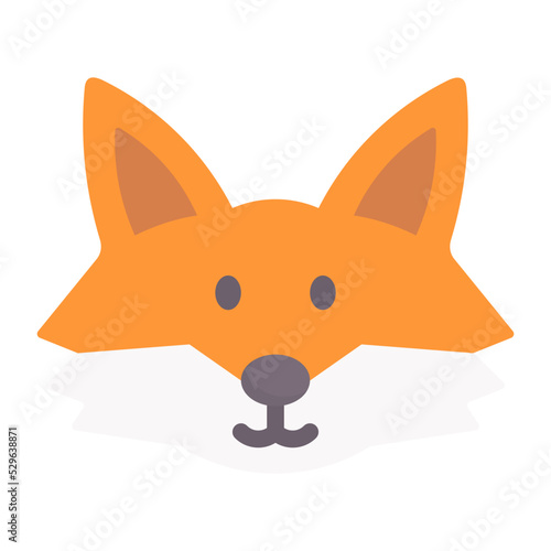 fox flat icon photo