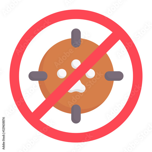 no hunting flat icon
