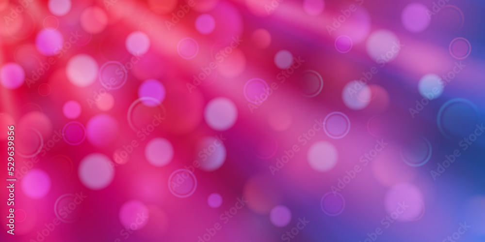 Abstract background in purple colors with diverging rays of light and small translucent circles with bokeh effect Abstract background in purple colors with diverging rays of light and small translucent circles with bokeh effect