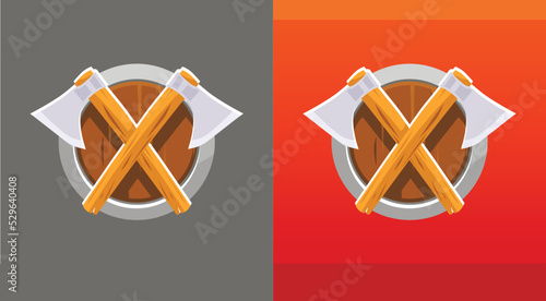 Shield with Warrior Axes, C...