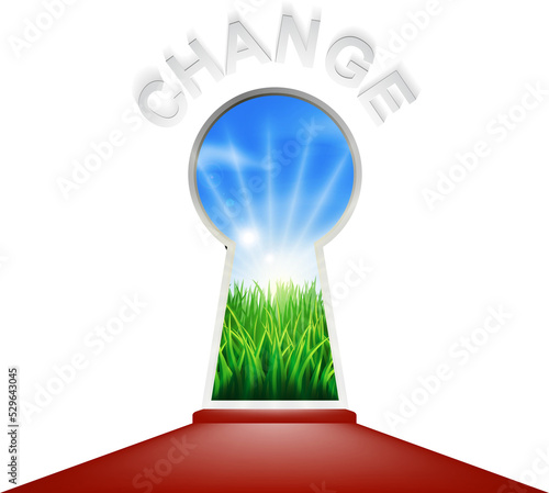 Change Keyhole Concept photo