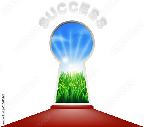 Success Keyhole Concept