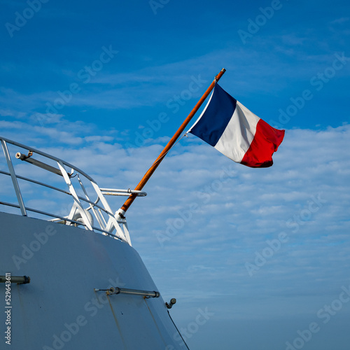 french flag of the country