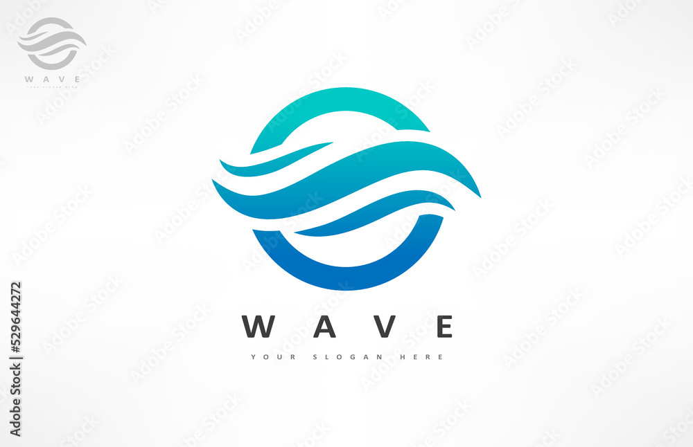 Wave logo vector. Water design. Wave logo vector. Water design.