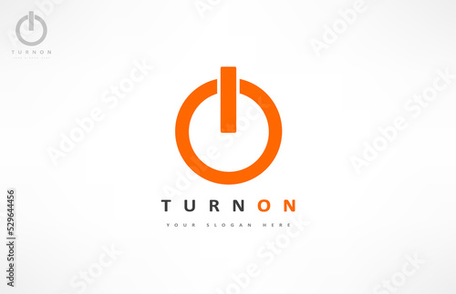 turn on logo vector design