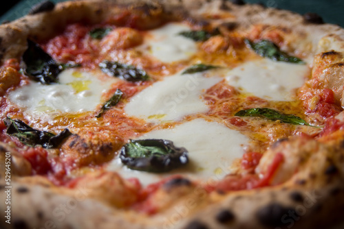 Photography sourdough margherita pizza