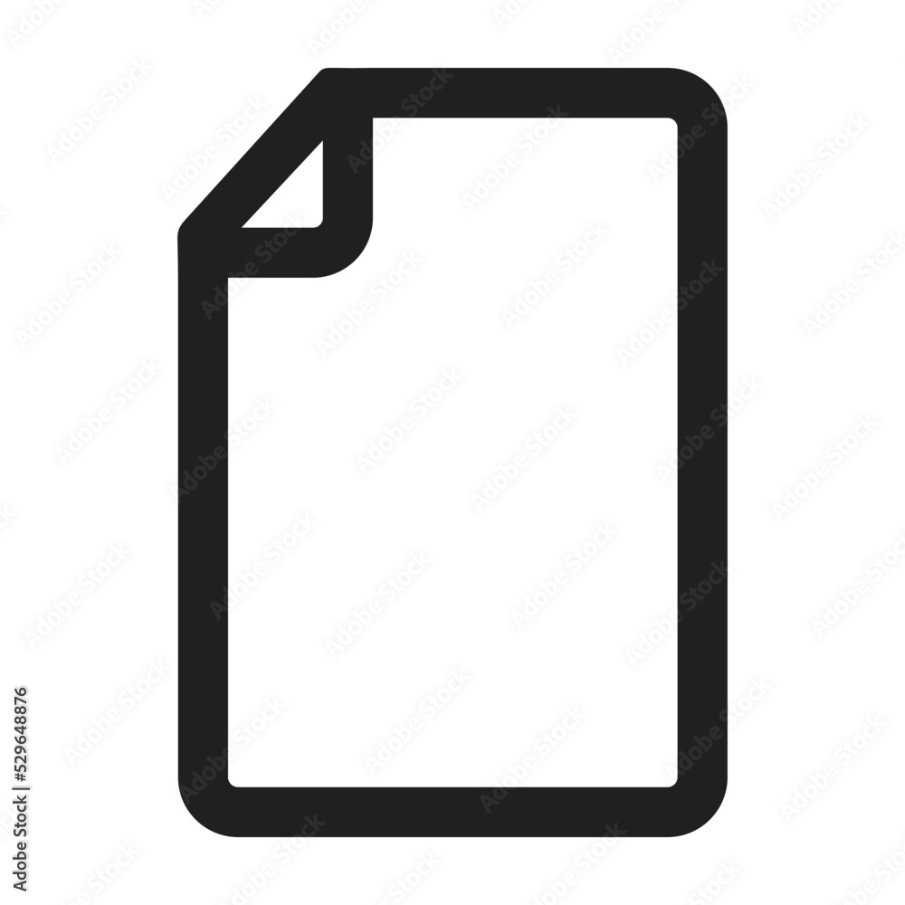 Empty paper vector icon
Empty paper vector icon