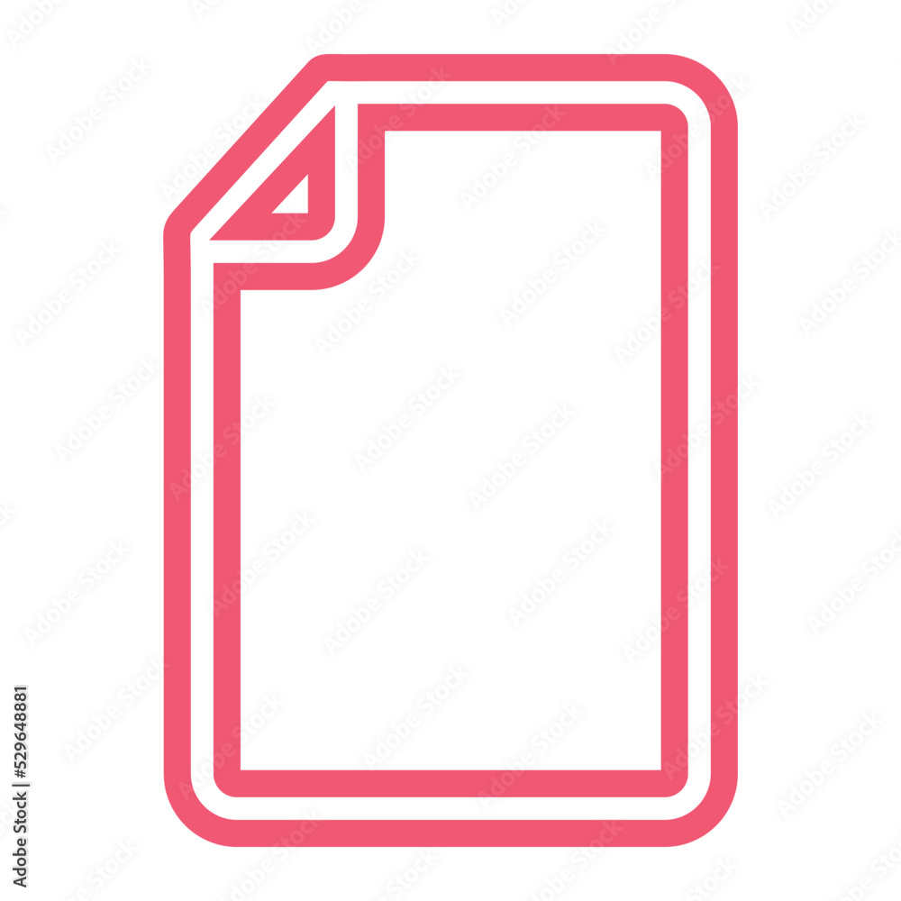 page, document icon vector