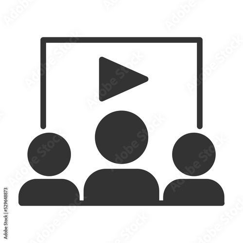 cinema vector glyph icon isolated on white background. cinema stock vector icon for web, mobile app and ui design
