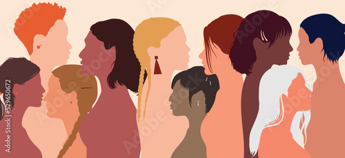 An online community of multiethnic women who communicate and exchange ideas and information. A group of women who exchange information and ideas.