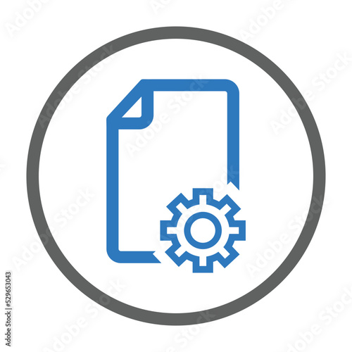 Document Setting vector Icon 