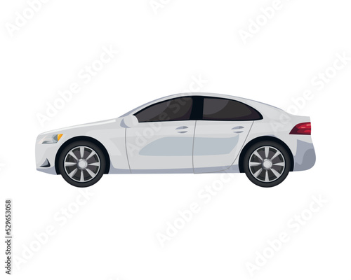 mockup gray car