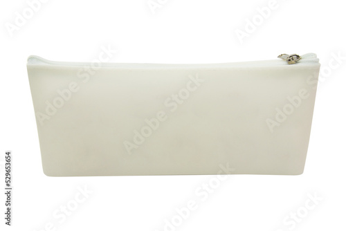 Long pencil pen case container isolated on the white background