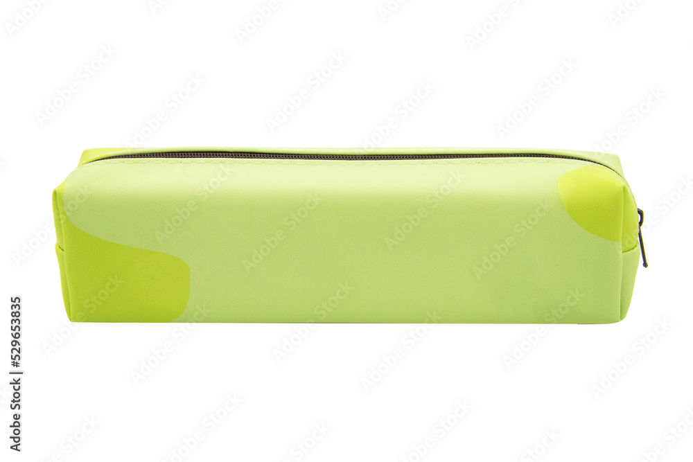 Long pencil pen case container isolated on the white background Long pencil pen case container isolated on the white background